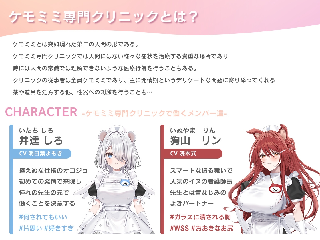 【本編動画2時間40分超】発情ケモミミclinic【ぬるぬるLive2Dアニメーション×豪華声優陣】 – Preview 5