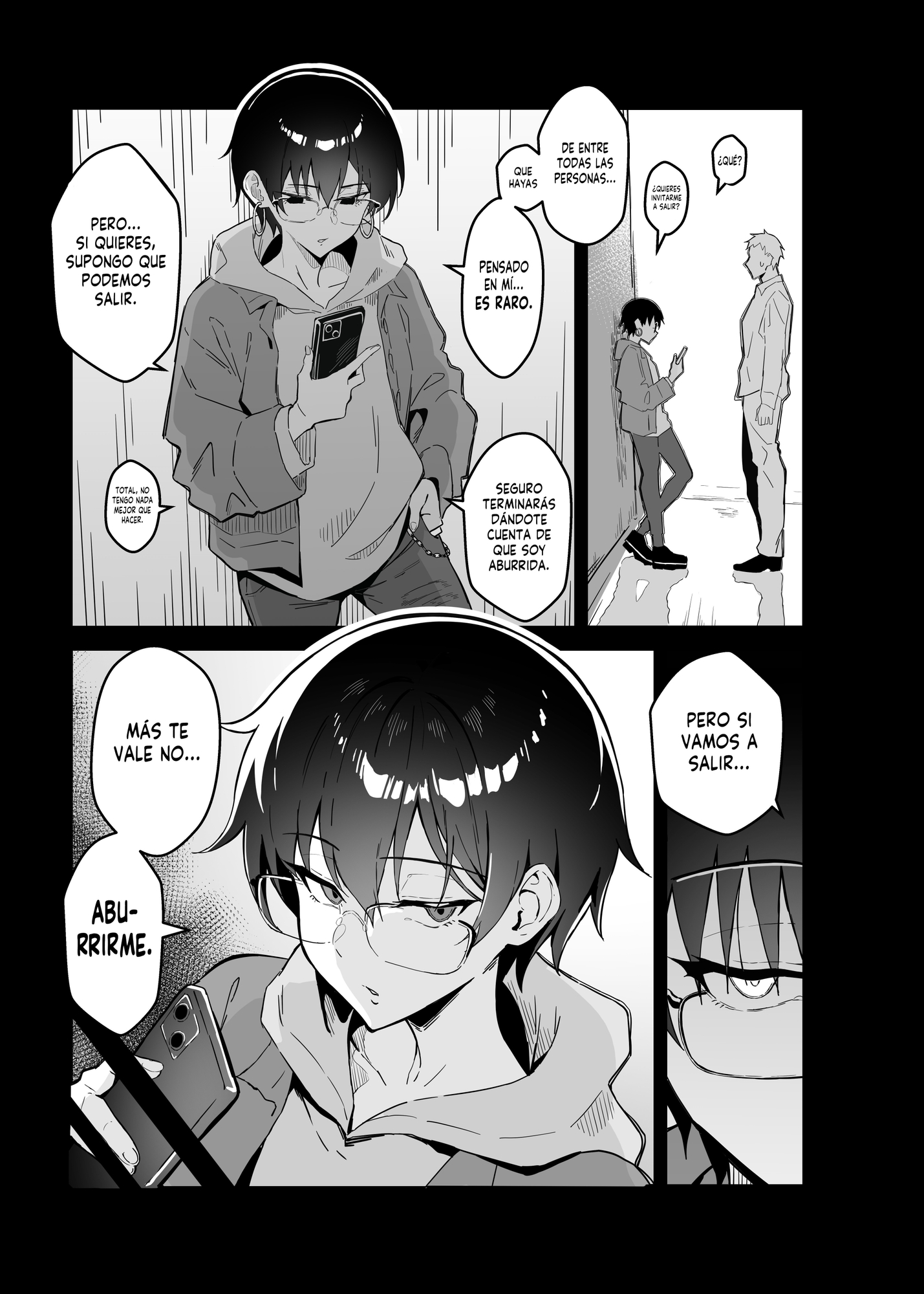 【スペイン語版】不愛想な隠れ巨乳ボーイッシュ彼女と退屈なデート – Preview 2