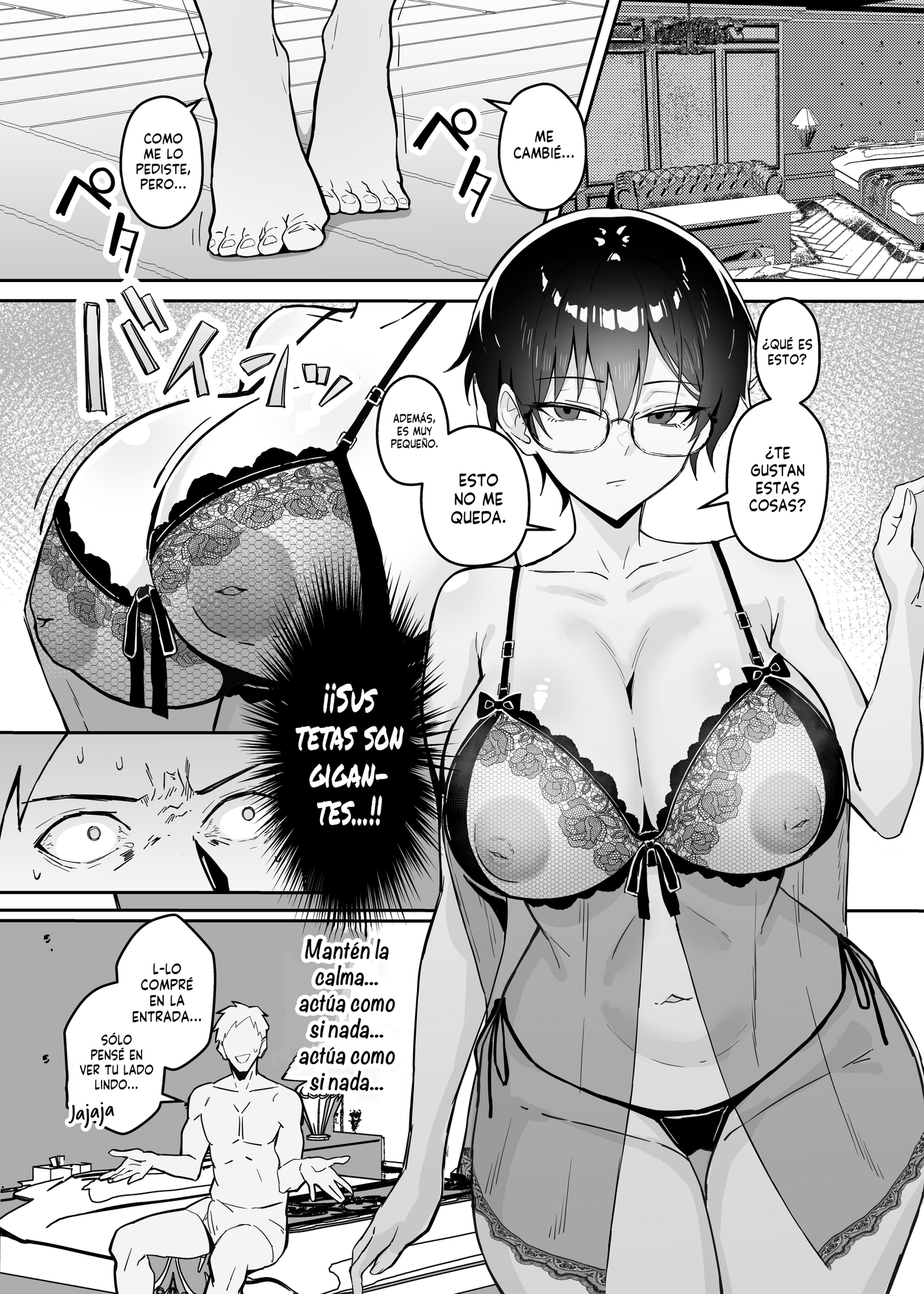 【スペイン語版】不愛想な隠れ巨乳ボーイッシュ彼女と退屈なデート – Preview 4