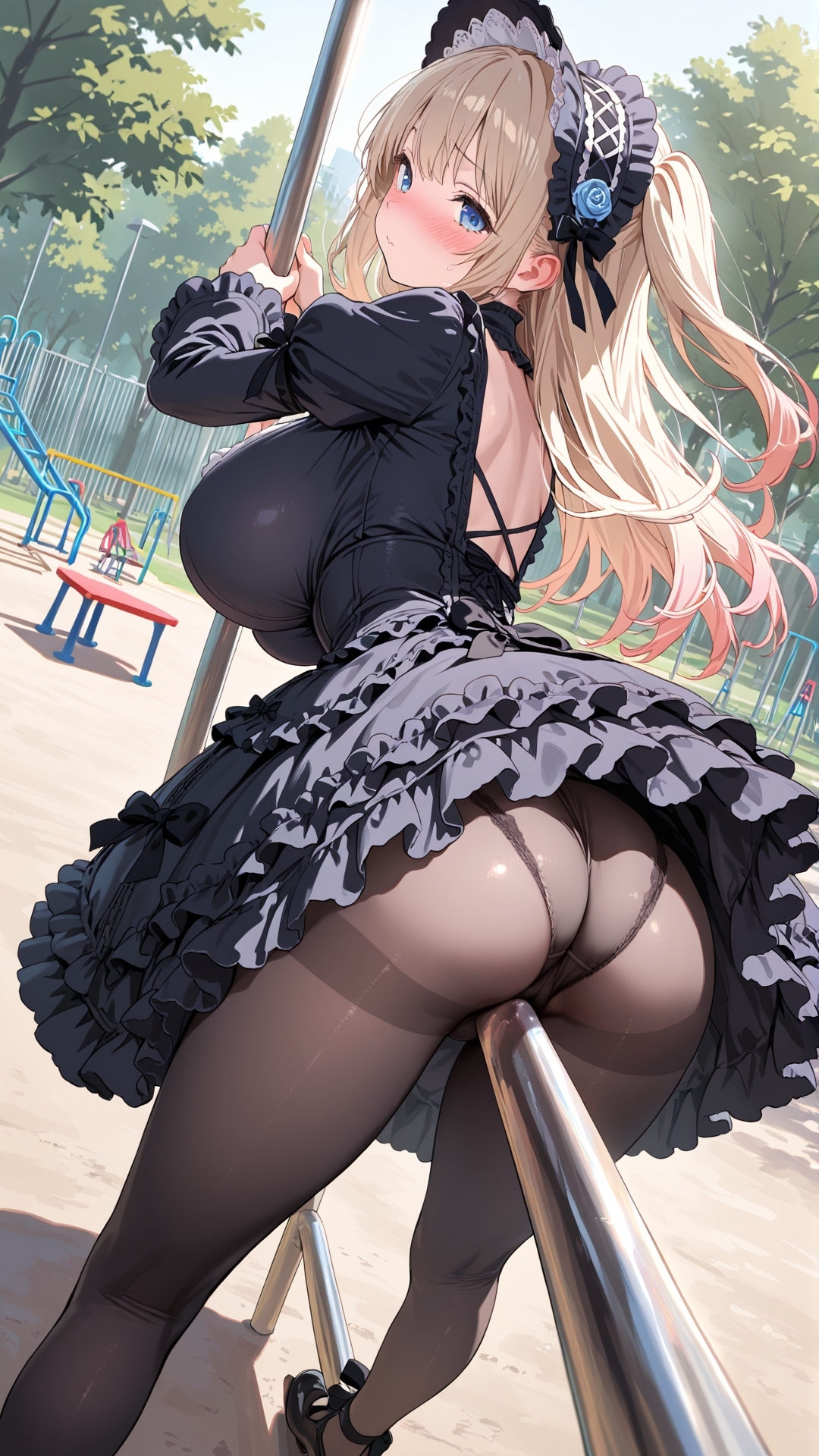 【角オナニー動画】きもちいい角を見つけちゃった女の子たち10本～パート(6)～爆乳ロリータファッションの女の子 – Preview 2