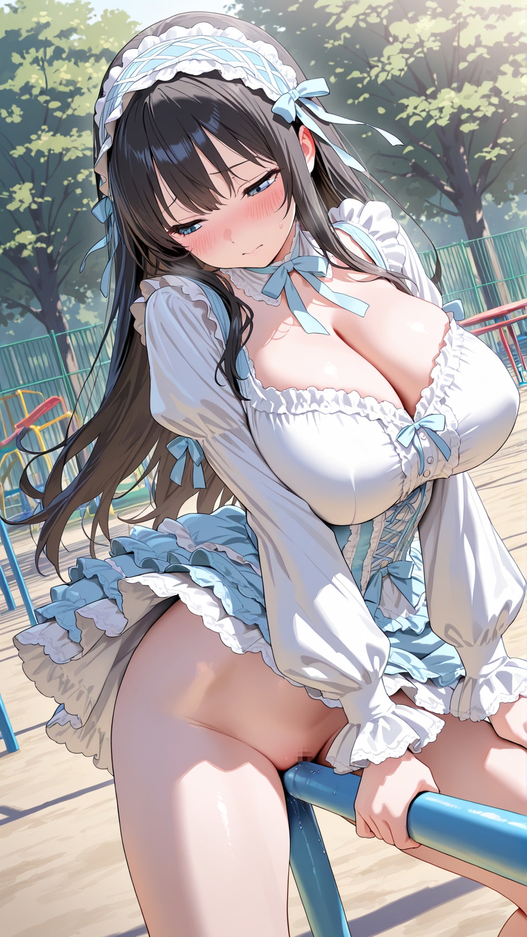 【角オナニー動画】きもちいい角を見つけちゃった女の子たち10本～パート(6)～爆乳ロリータファッションの女の子 – Preview 9
