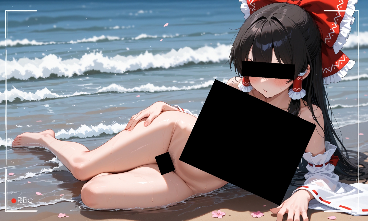 魔理沙は霊夢のえっちな写真を撮りたいようです。vol.28〜春の嵐の朝の海編〜