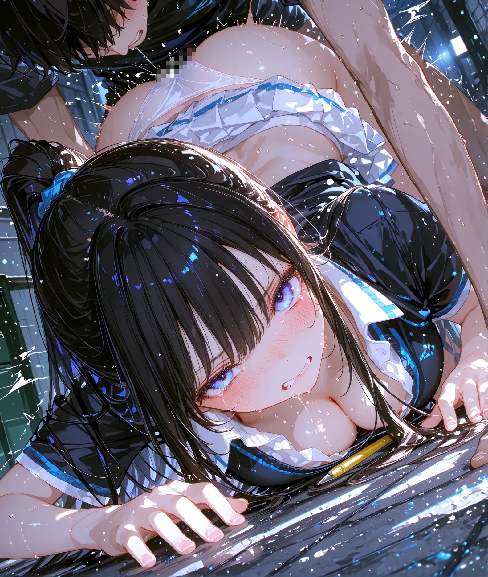 黒髪ポニテとSEX テニスウェア