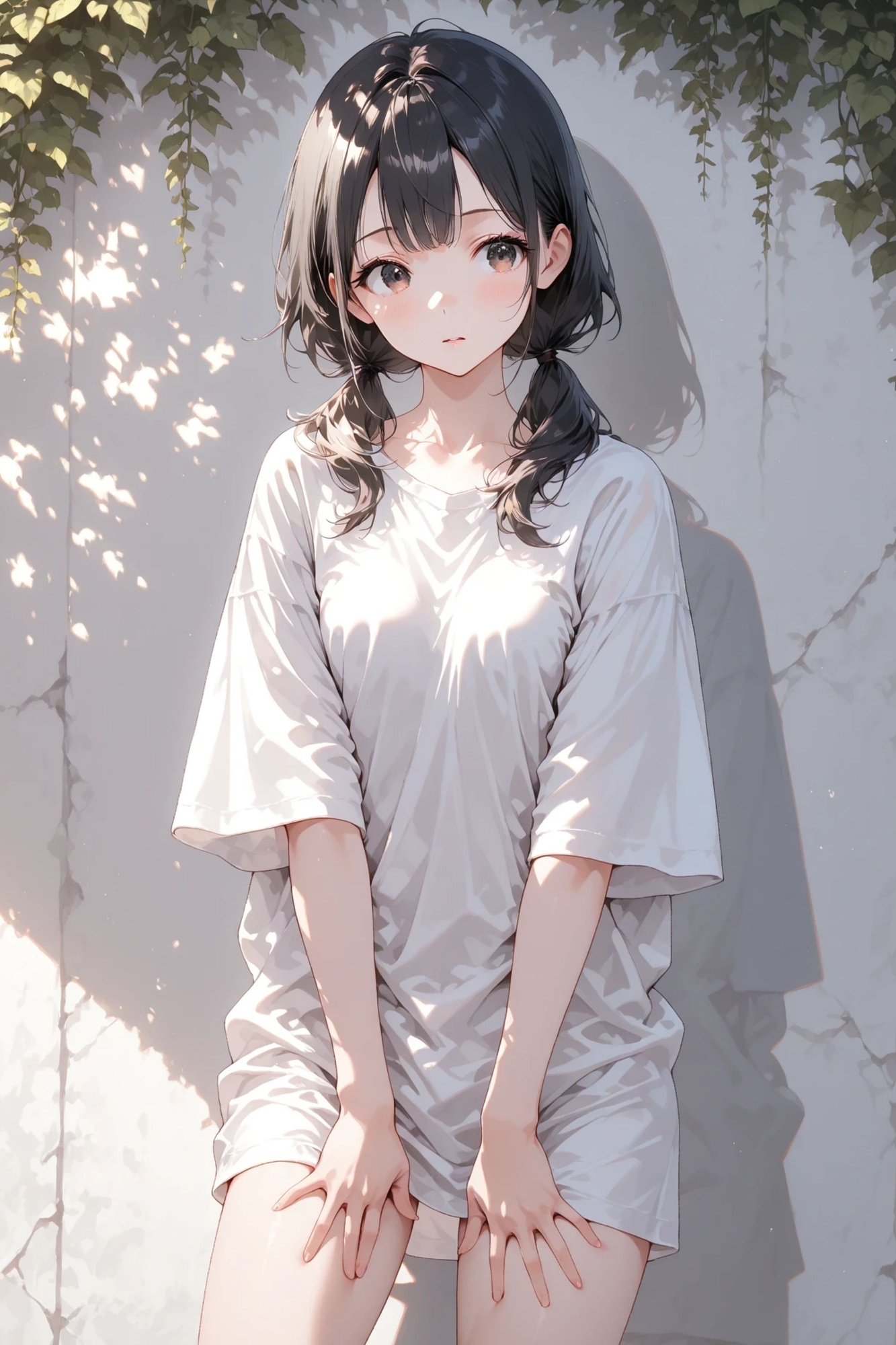 陽菜 - 白い壁 - ヌードイラスト集