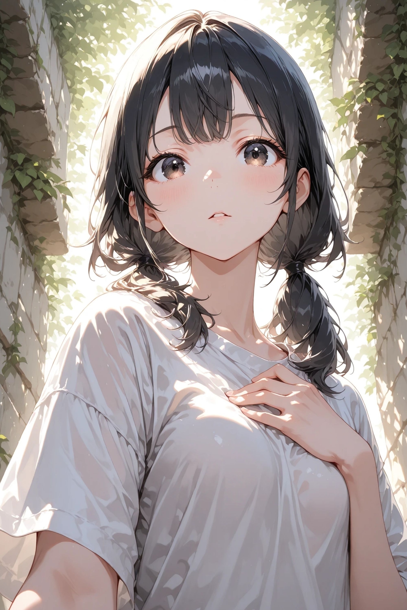 陽菜 - 白い壁 - ヌードイラスト集