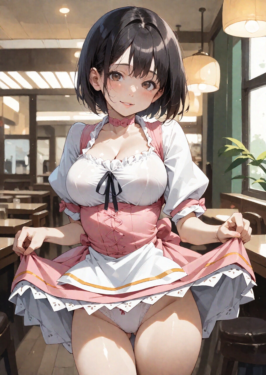 巨乳ウェイトレスさんのえっちな素顔 〜お仕事帰りに一緒にホテル〜