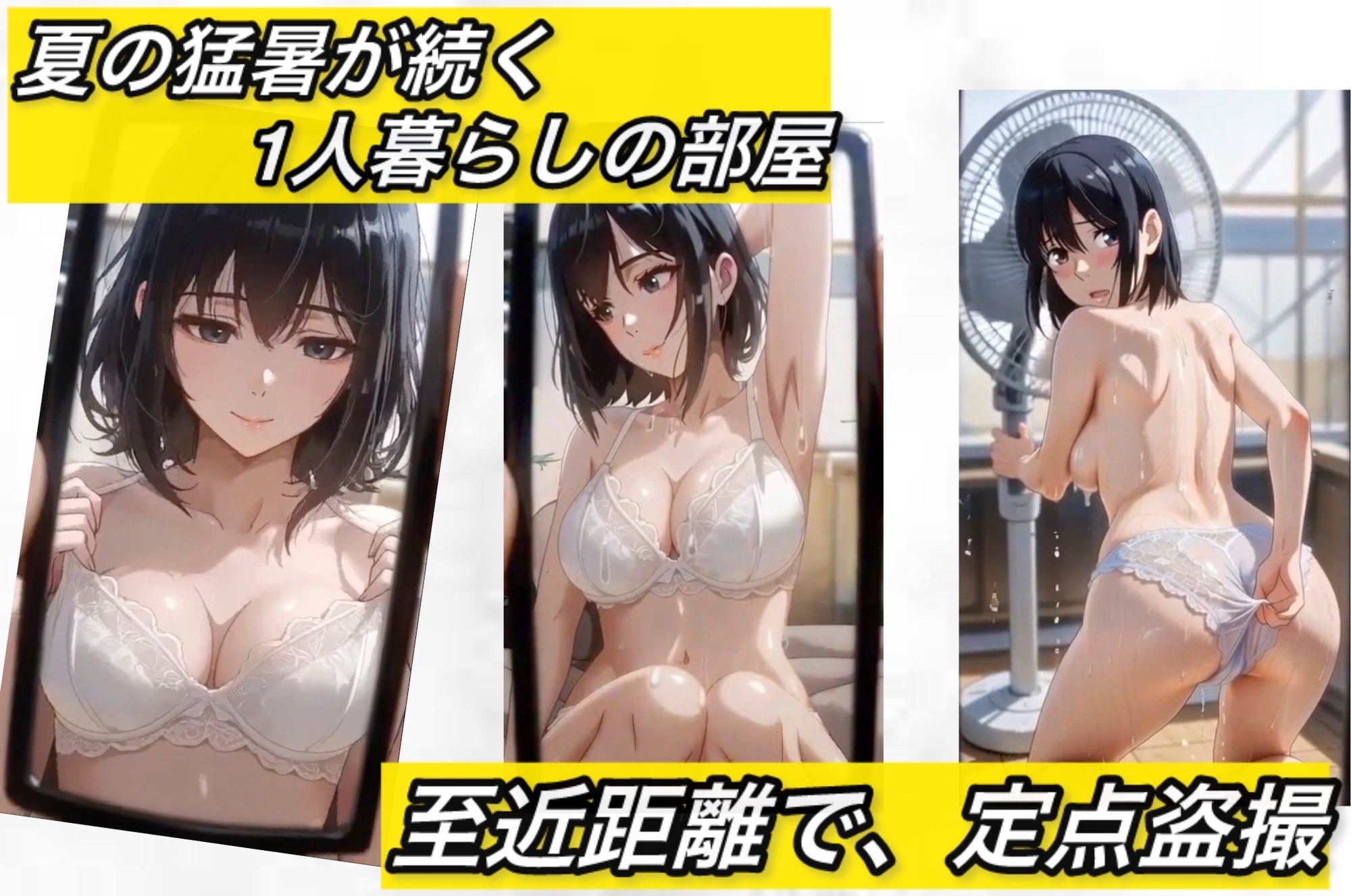 夏の汗まみれ定点盗撮 ～リビングから捉えたM字崩壊～ – Preview 2
