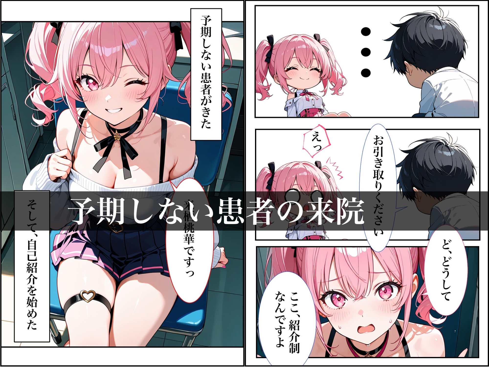 女の子が抱える悩みをいちゃラブSEXで解決する話 恥療室〜来栖桃華〜