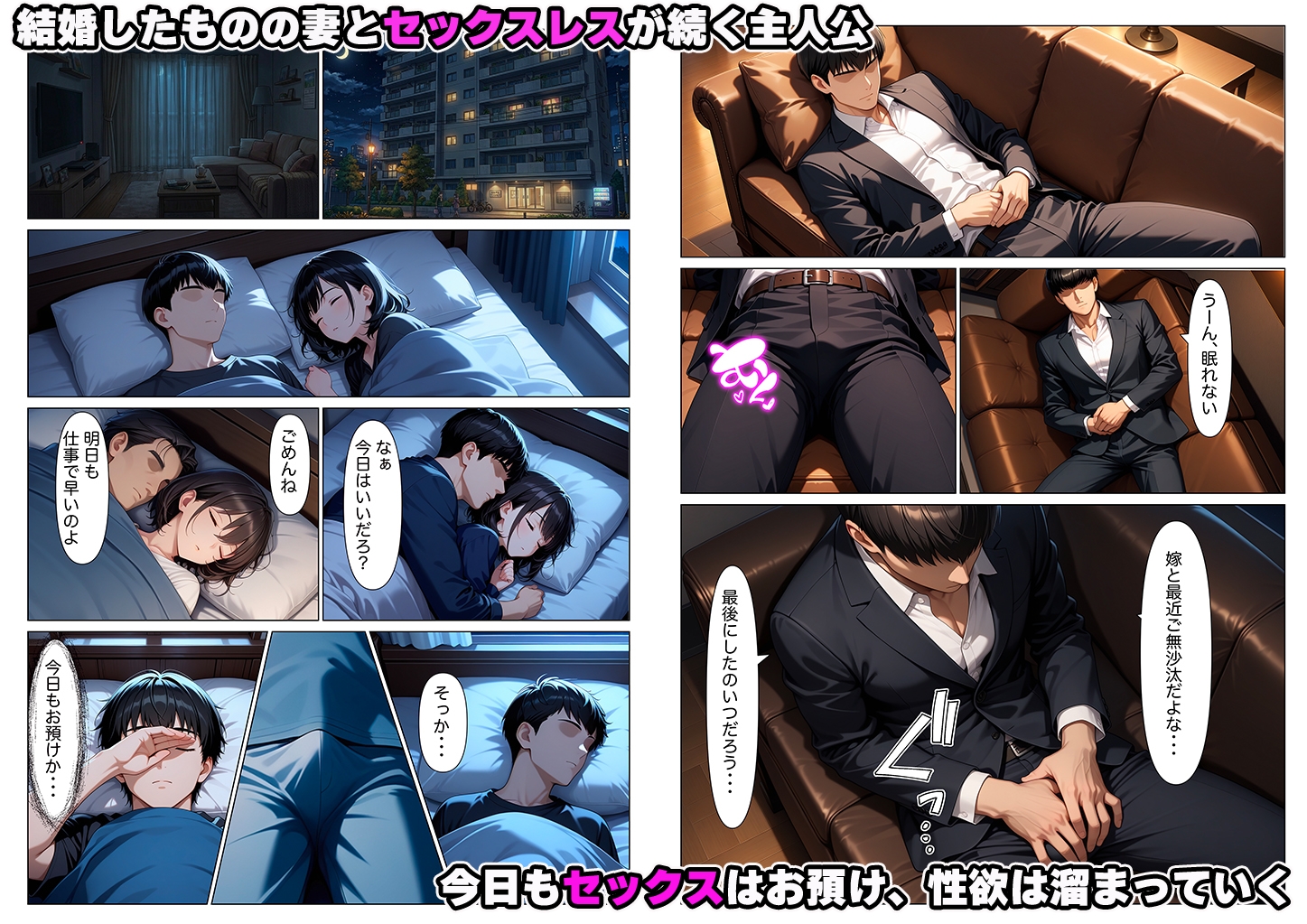 セックスレスで性欲爆発寸前の僕が真面目な新卒社員に射精管理されてしまう話