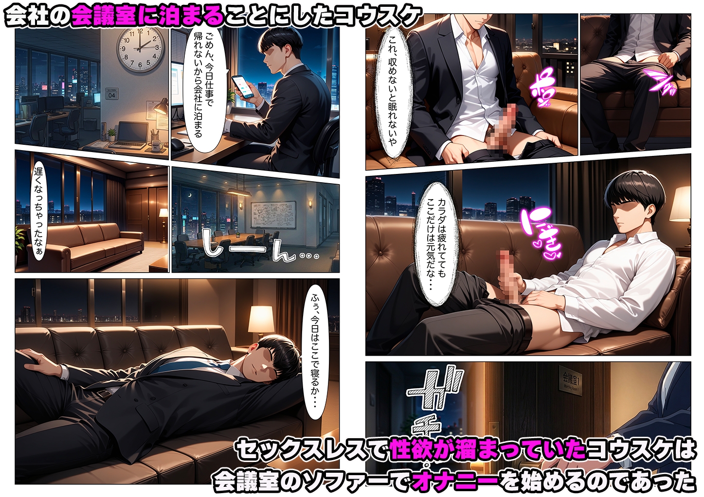 セックスレスで性欲爆発寸前の僕が真面目な新卒社員に射精管理されてしまう話