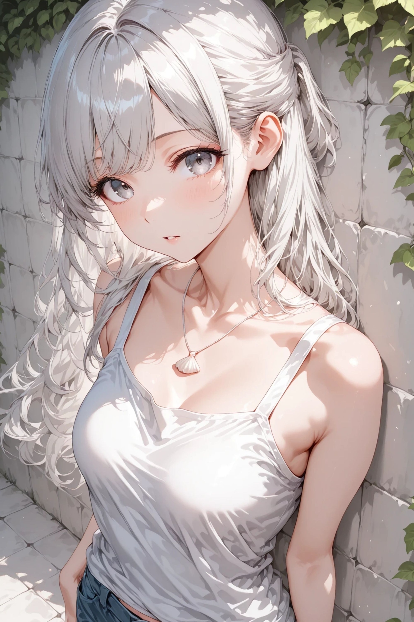 白雪 - 白い壁 - ヌードイラスト集