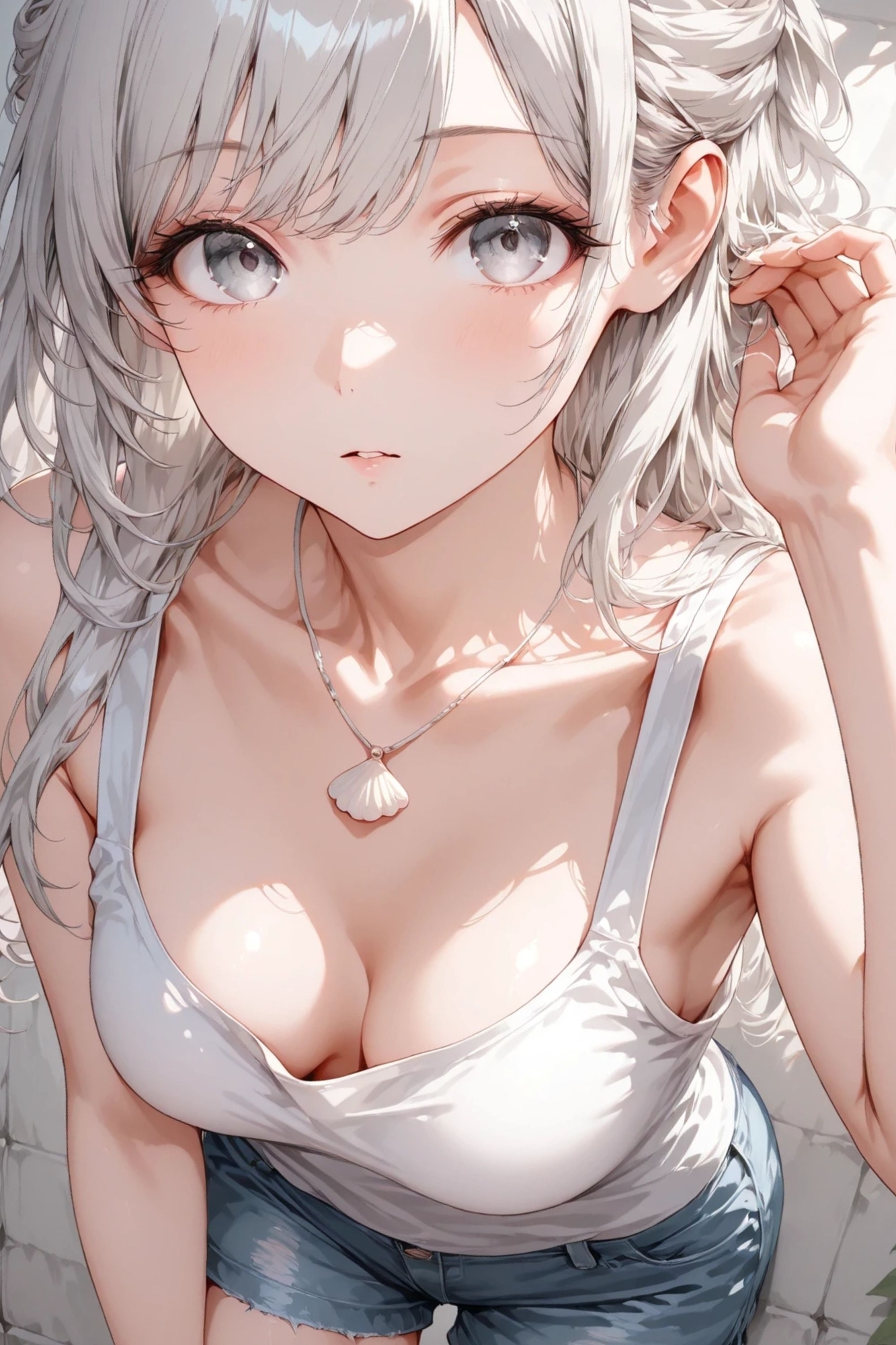 白雪 - 白い壁 - ヌードイラスト集