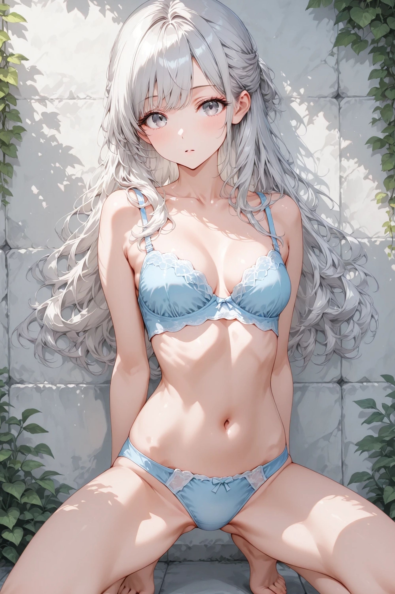 白雪 - 白い壁 - ヌードイラスト集