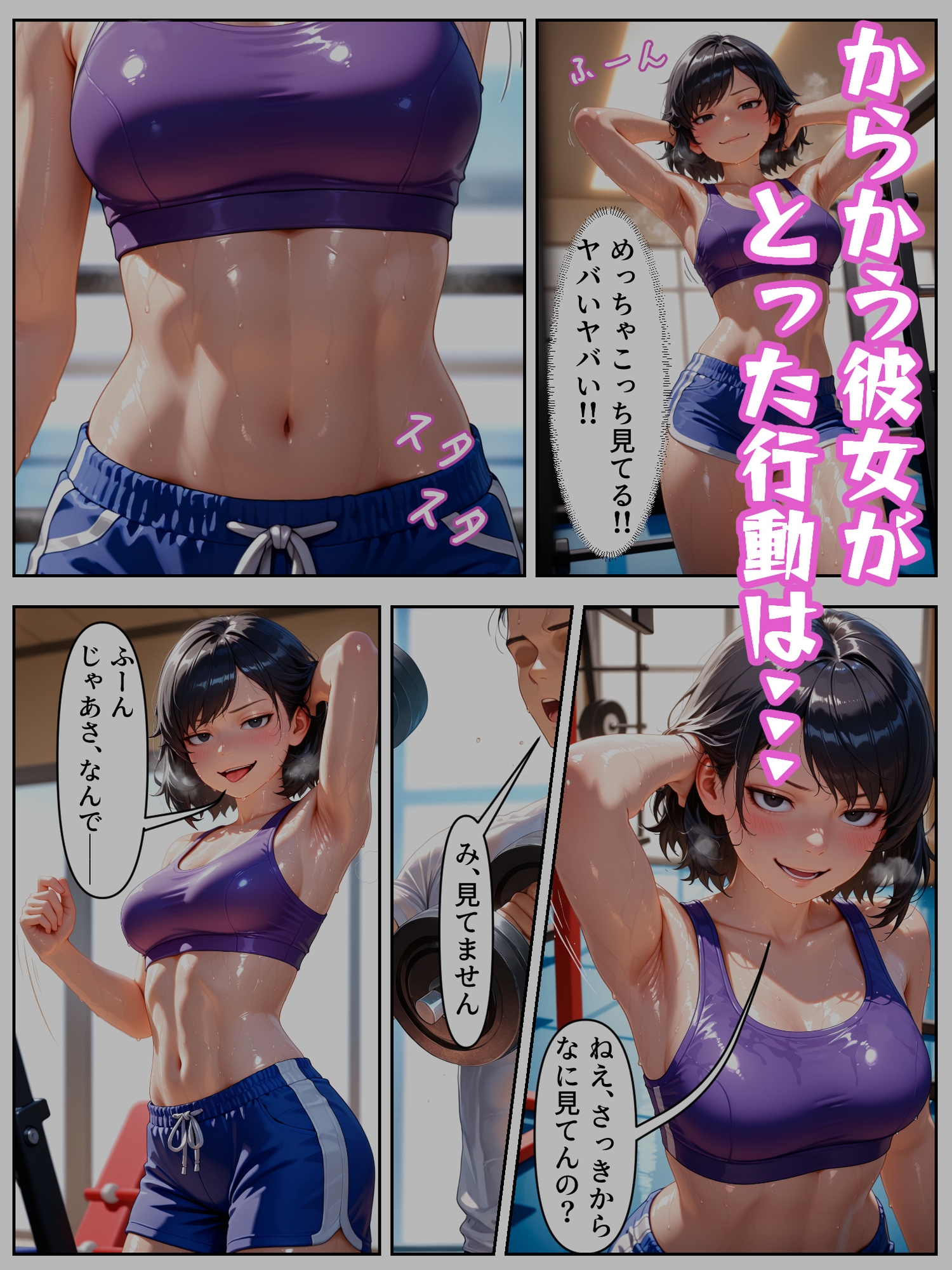 ジムで筋トレ中だった変態お姉さんのトロマンに生ハメ生中出しで着床させる – Preview 6