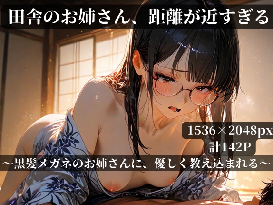 田舎のお姉さん、距離が近すぎる〜黒髪メガネのお姉さんに、優しく教え込まれる〜