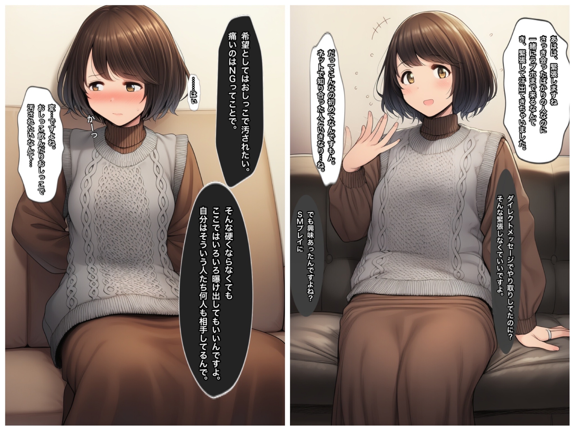ドMな女 おしっこで汚されたい清楚でスレンダーなショートヘア美女