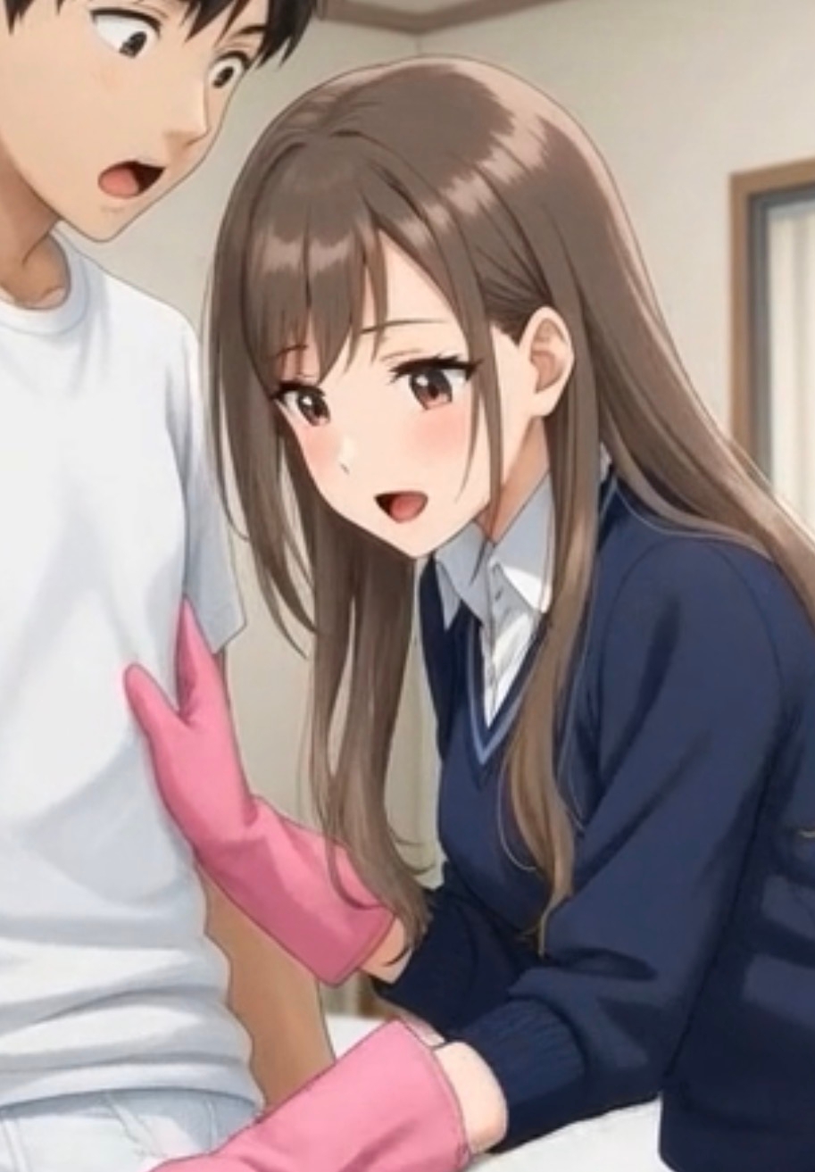 手袋美女たちの淫語コキ