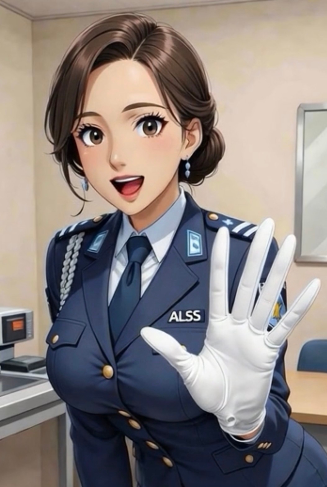 手袋美女たちの淫語コキ