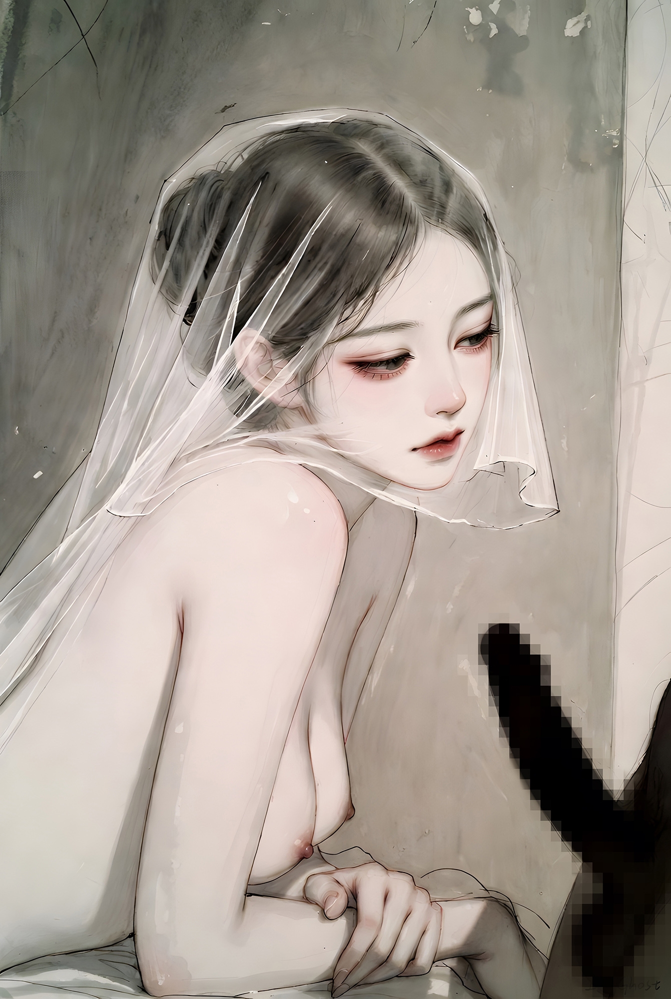 【5000px超高画質】純白花嫁の甘い初夜～処女喪失と純愛生中出CG集～120P