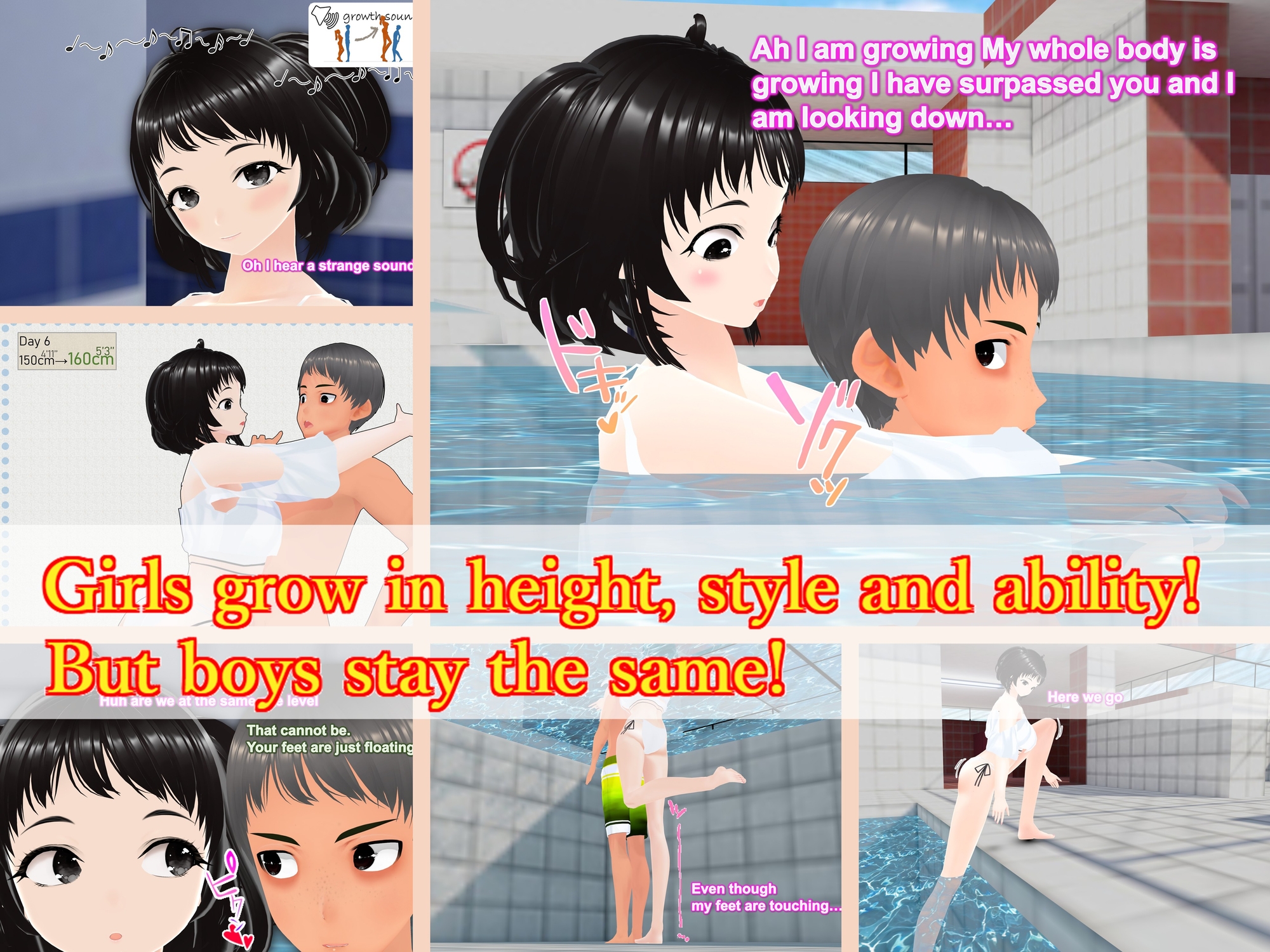 Outgrowing only girls, Overtake boys, Growth sound. pool Arc – Preview 2