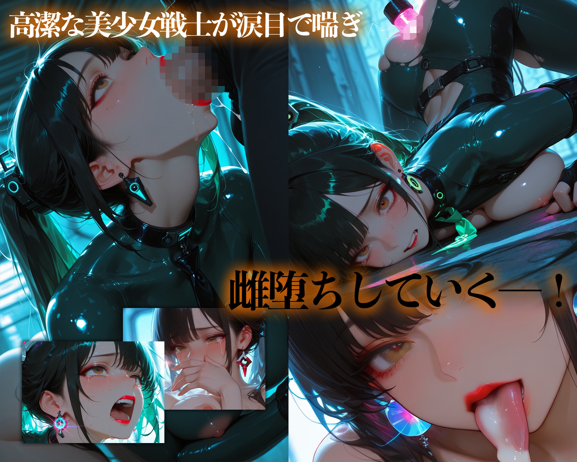 【イラスト+アニメ付き】イヴ完全服従、ナノスーツの美少女戦士肉便器調教記録〜イヴの敏感おま●こ24時間搾精耐久〜
