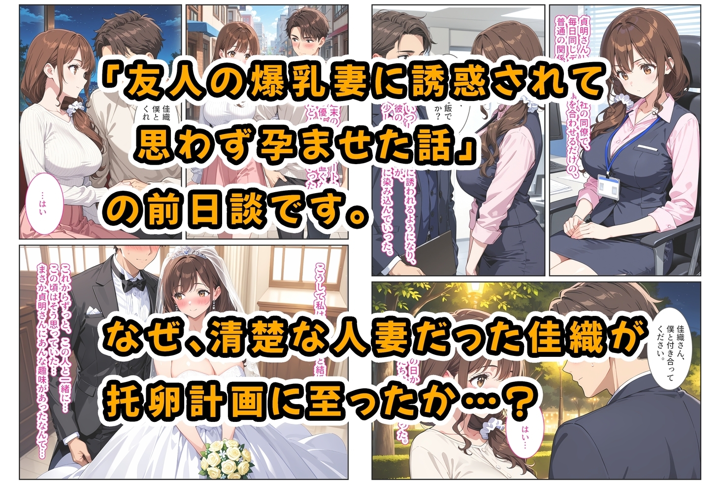 友人の爆乳妻に誘惑されて思わず孕ませた話‐前日譚～夫の性癖で托卵覚醒した清楚妻～