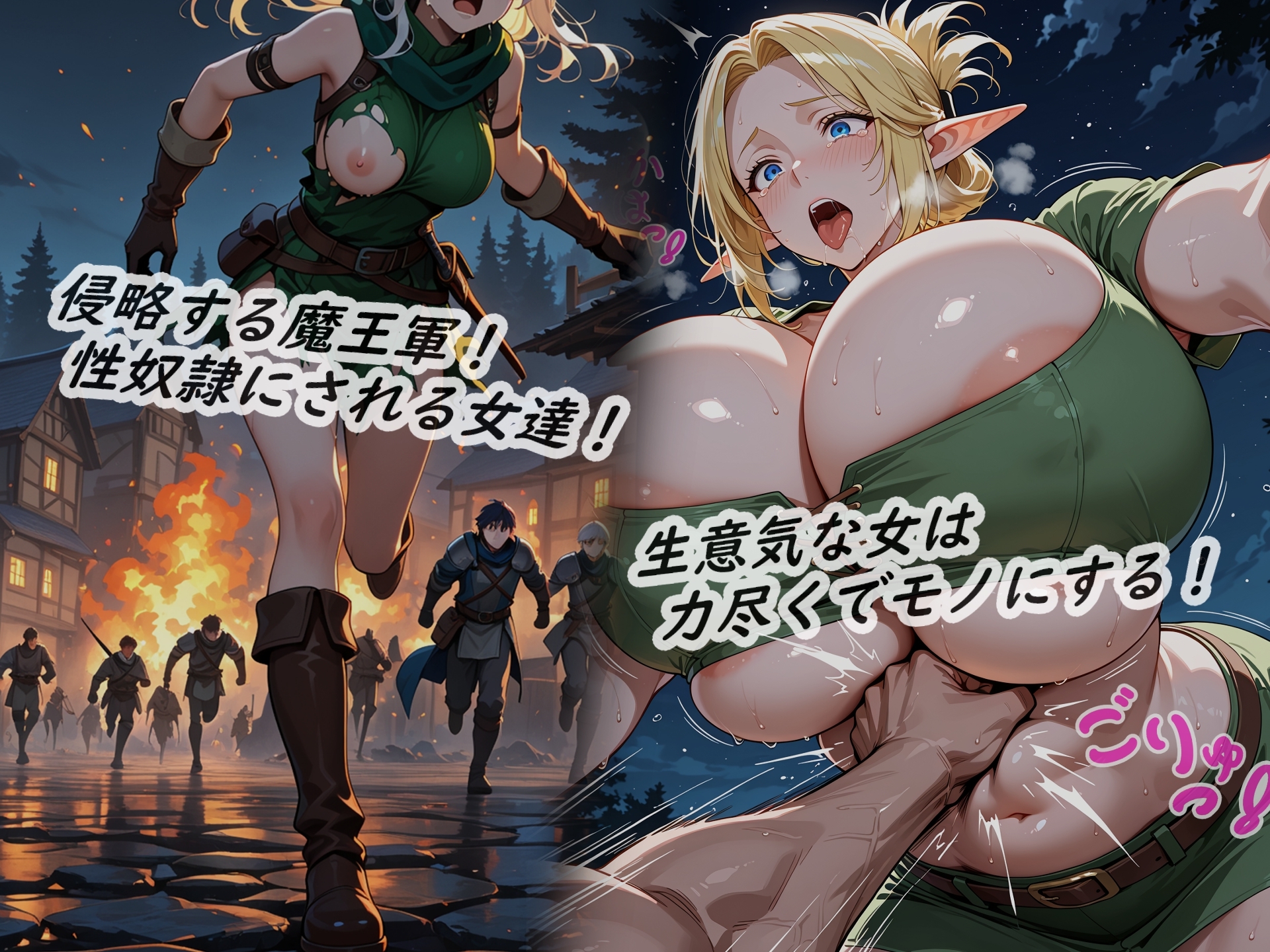 イラストノベル『転生した死霊術師はエルフの人妻剣士を…』 – Preview 2