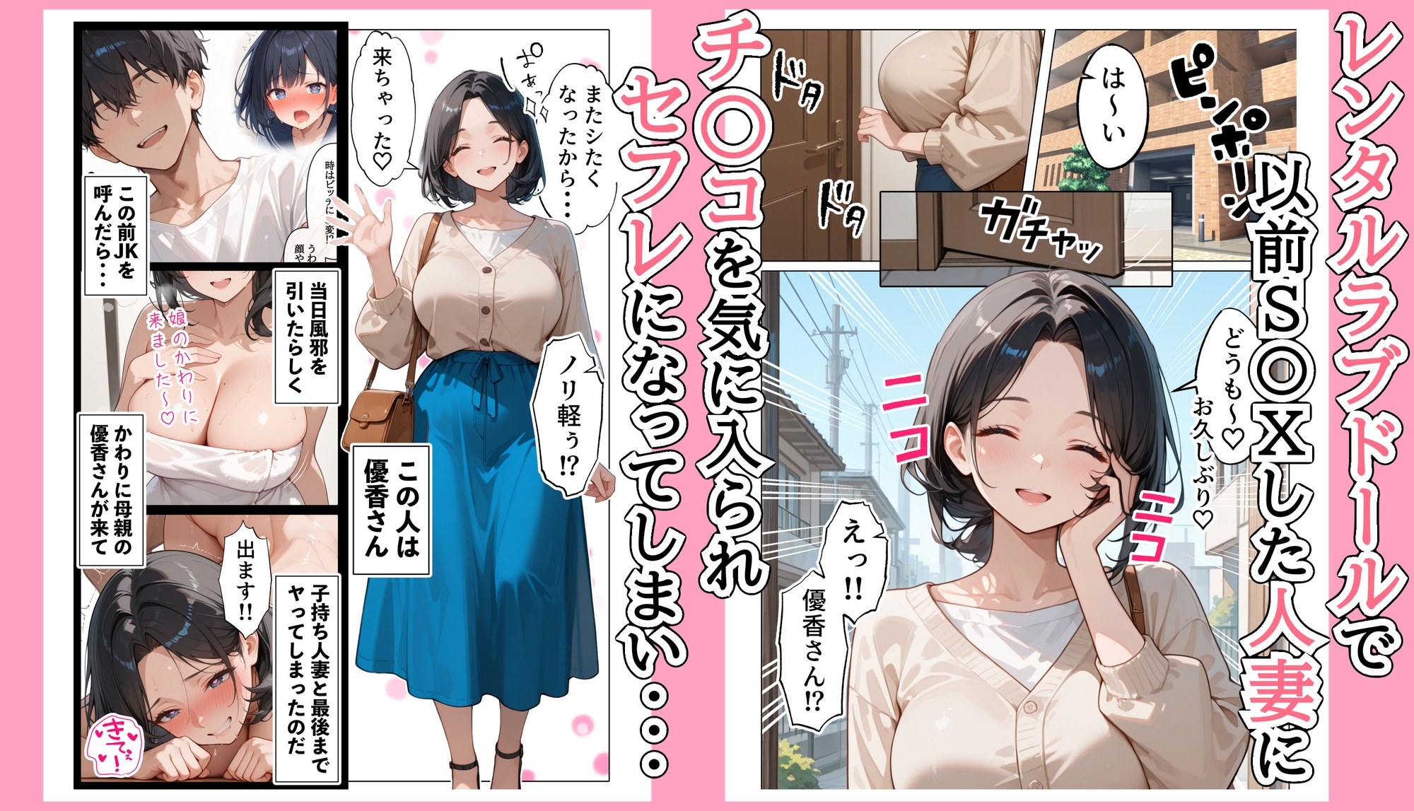 【続編:JKのママ2】ラブドール頼んだら、JKのママが来た