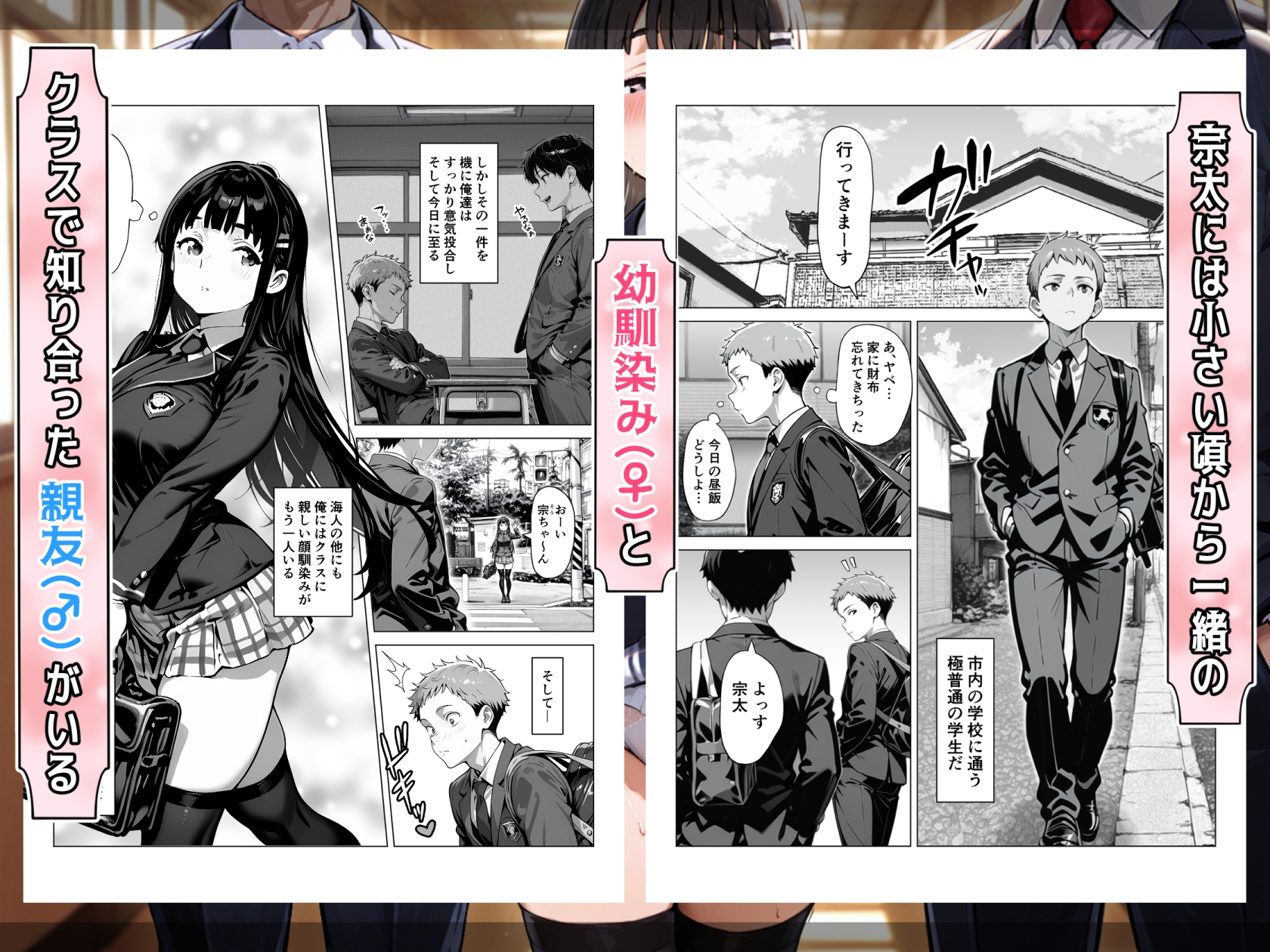 俺の幼馴染み(♀)と親友(♂)の距離感が、何かおかしい…。