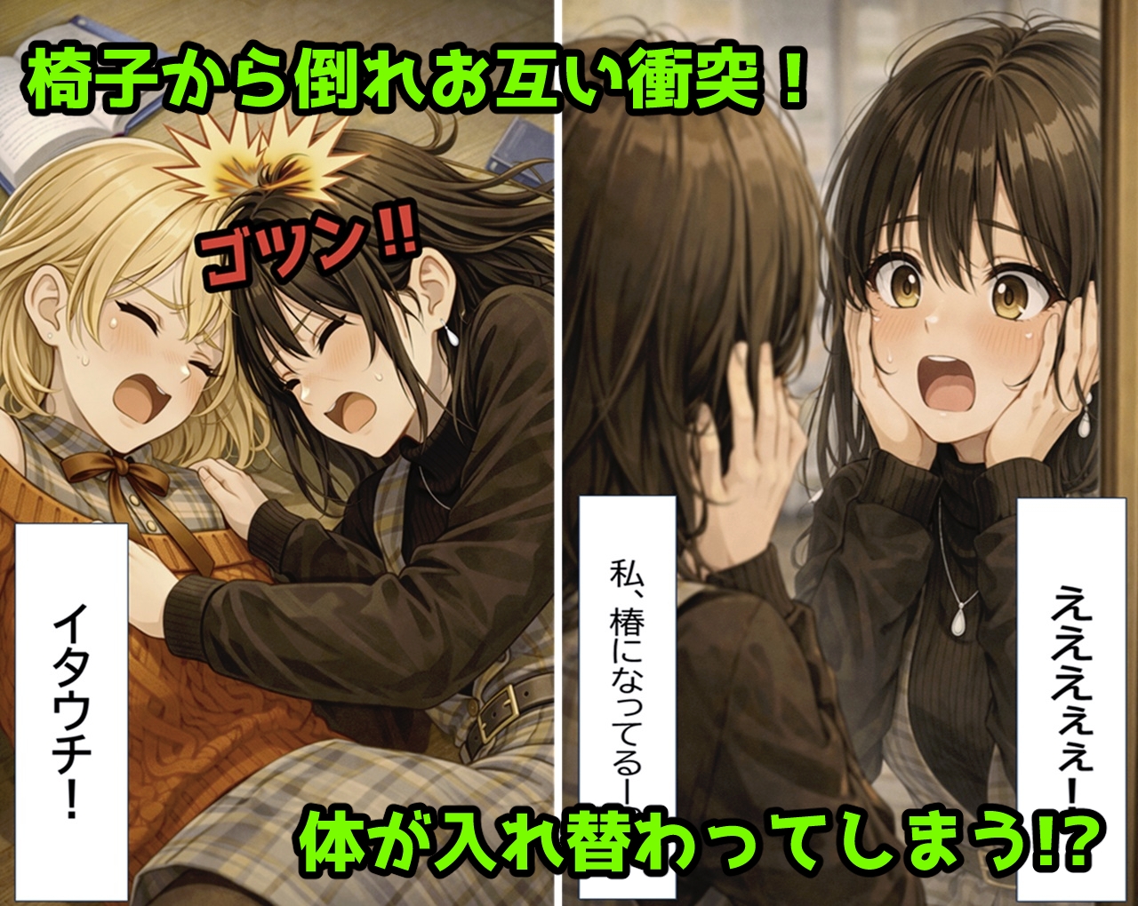 無防備すぎる同級生に、理性が追いつかなかった話 第10.5話「入れ替わったまま、戻れなくなった二人」