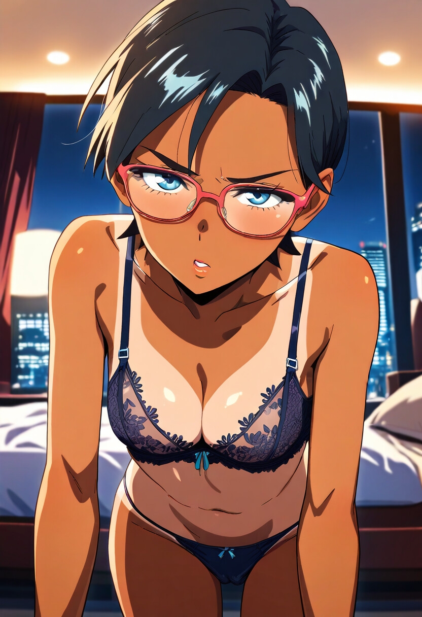 ボーイッシュなメガネっ娘特集