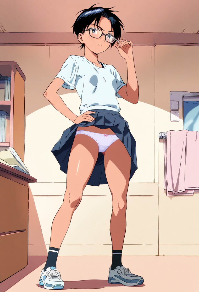 ボーイッシュなメガネっ娘特集