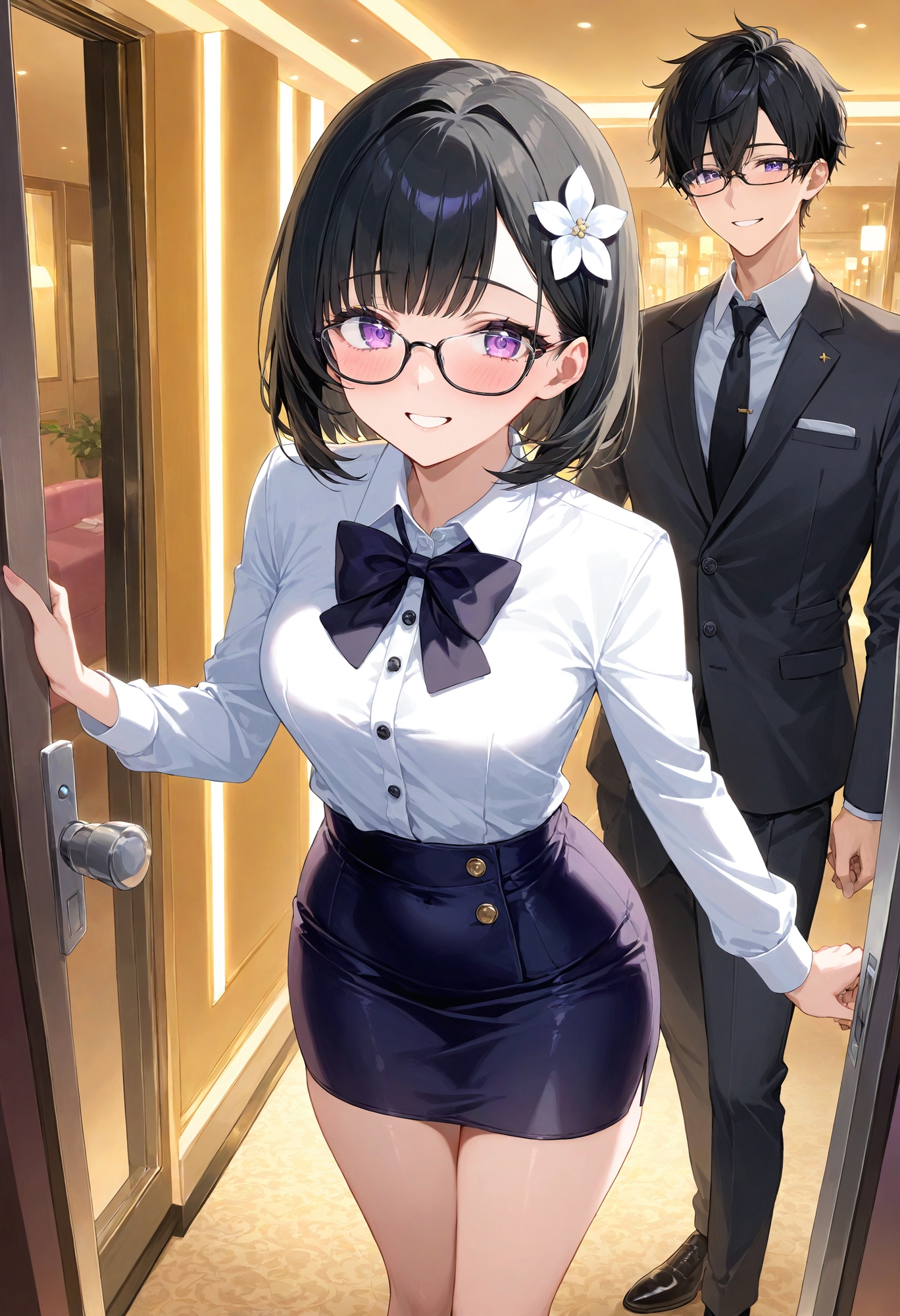 後輩君と居酒屋帰りにラブホエッチ
