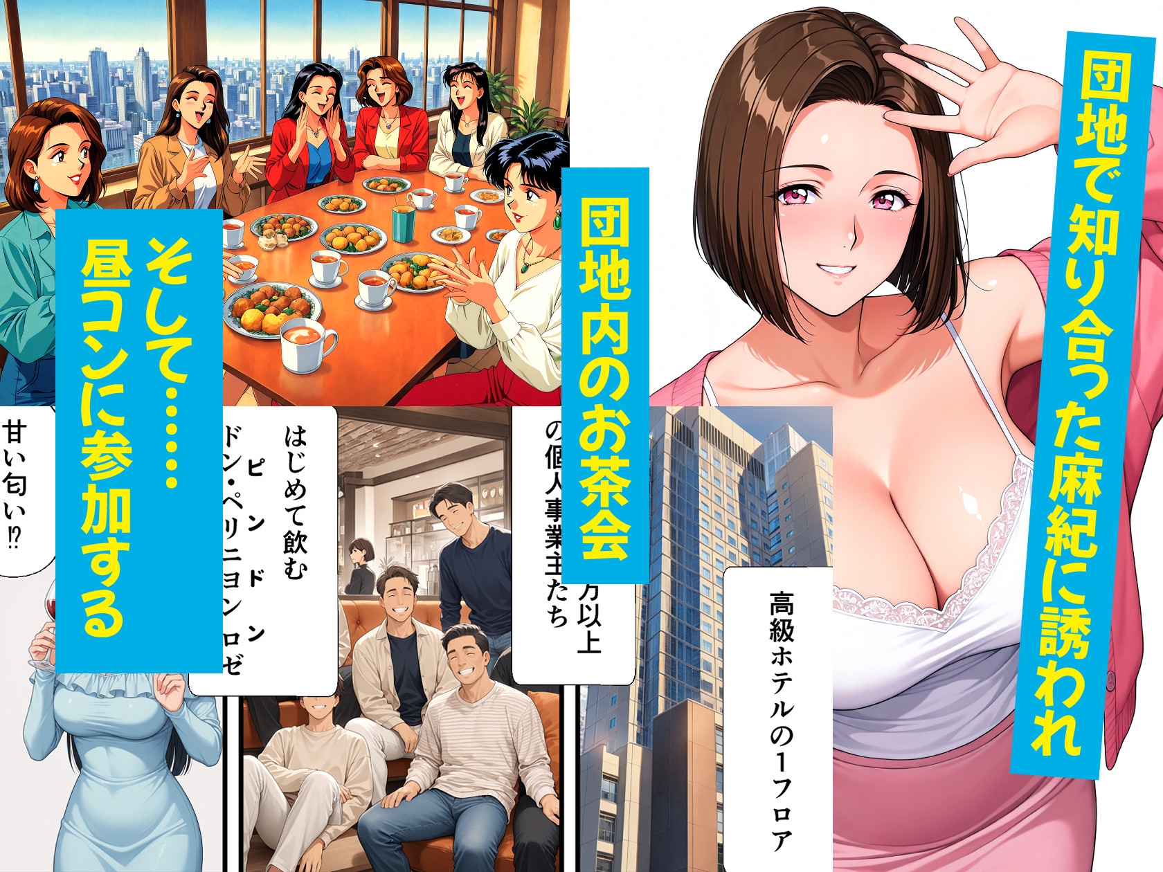 団地妻NTR2 -過程(Side B)-～清楚妻が淫乱ビッチ妻に堕ちるまで～
