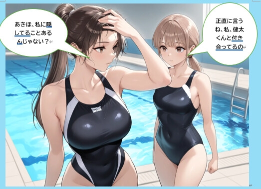 競泳水着レズバトル 娘たちの戦いの果てに～母親たちの聖域、母乳絞り合いの記録～