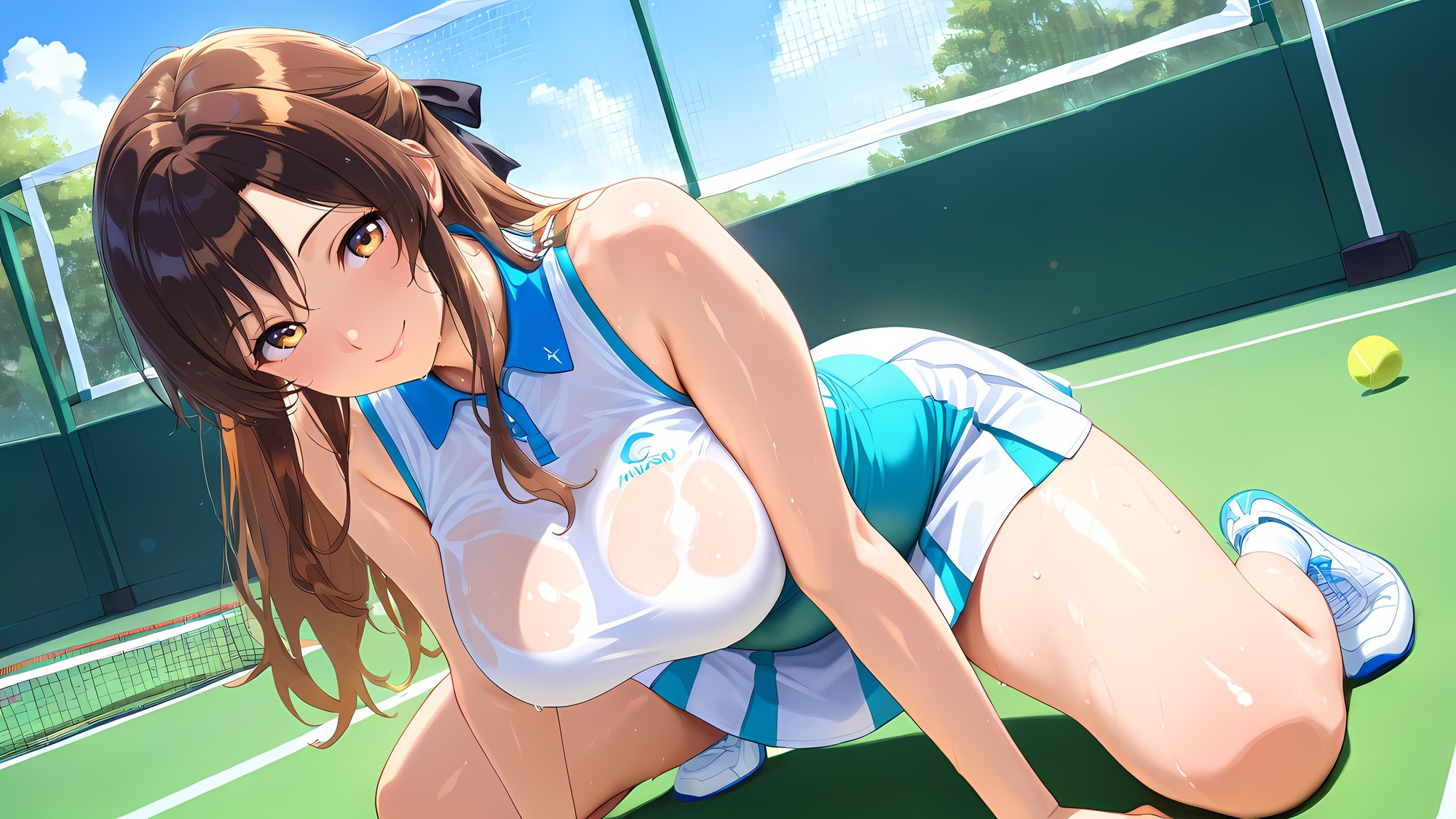水瀬穂香 Vol.3 スポコス編 [WQHD超高画質/477枚] テニス・陸上・競泳水着。脱ぎかけ肉感。