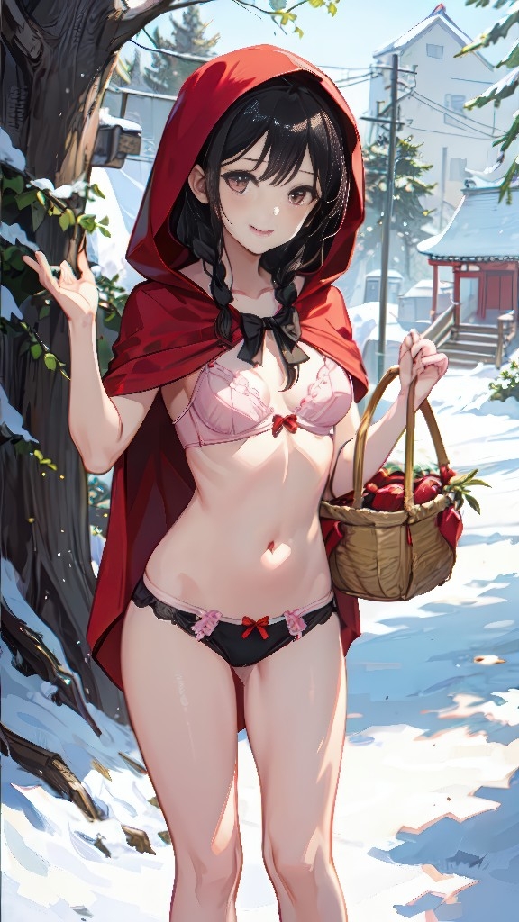 セクシーあかずきんパンチライラスト – Preview 5