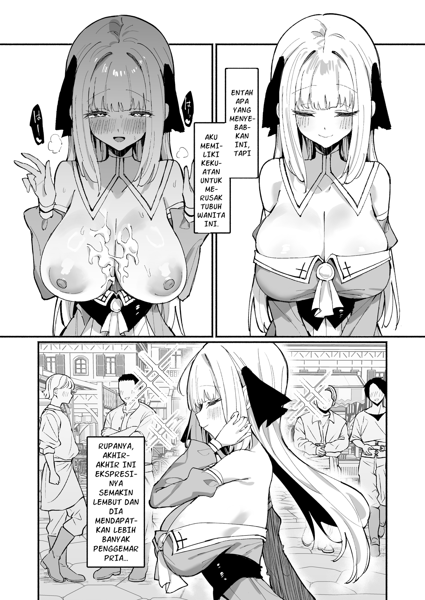 【インドネシア語版】お嬢様完全敗北。2～男達の憧れの貴族娘が、いつでも飼い主ち◯ぽを受け入れるようになるまで～ – Preview 3