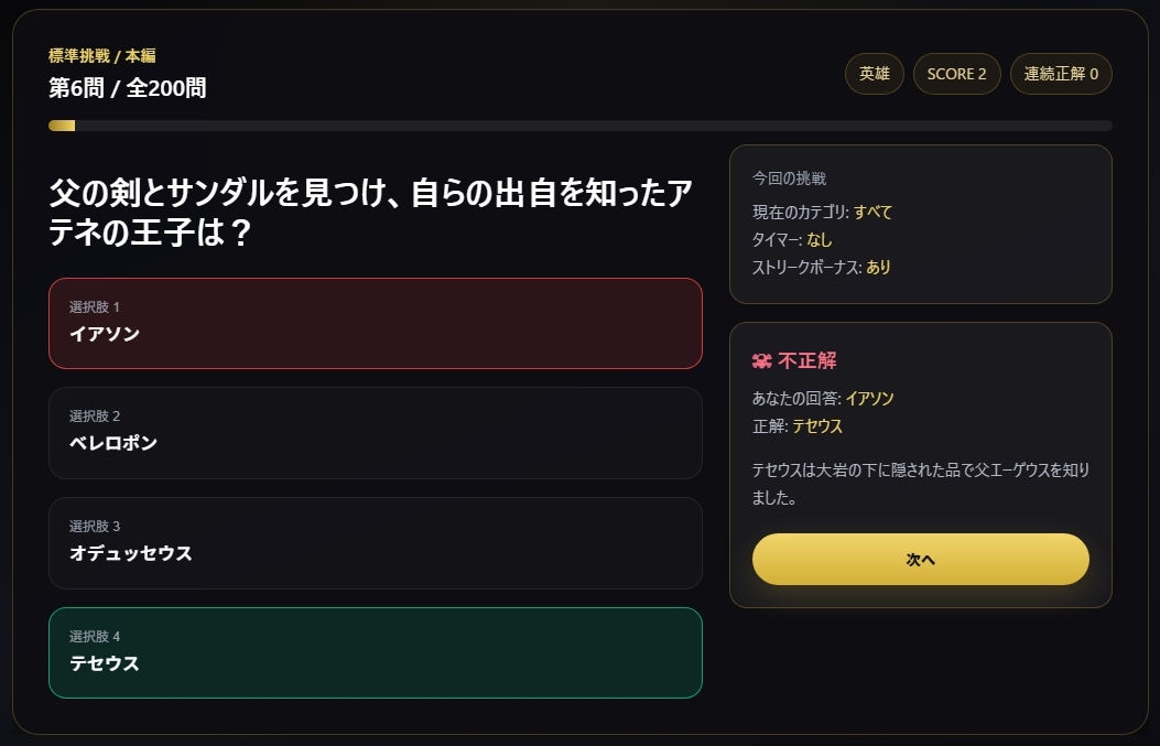 ギリシャ神話クイズ200問 入門から超難関まで – Preview 4