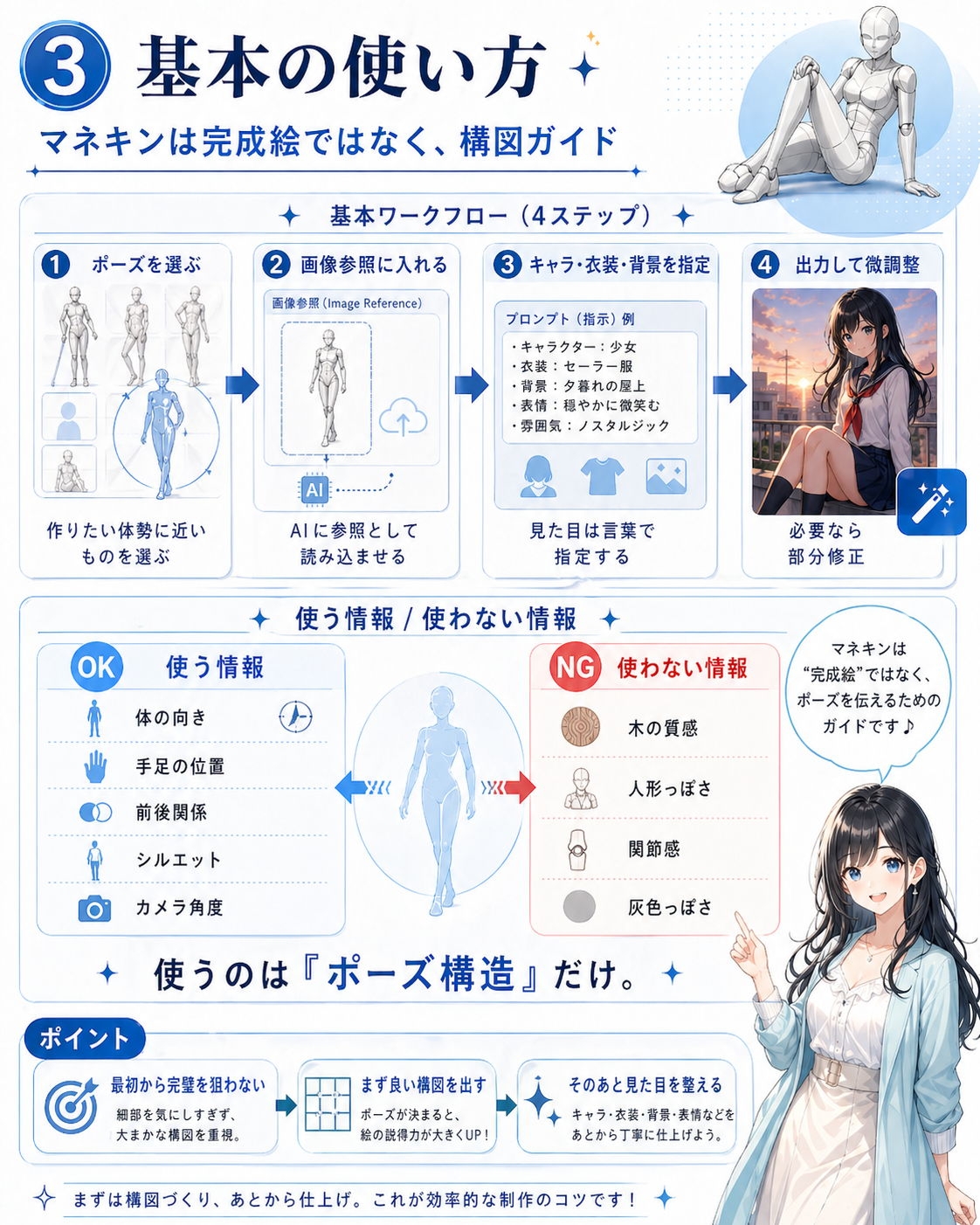 【メガ盛り500枚】意外に使える！? えちえちポーズ集Vol.2 ～商用OK・モザイク済マネキン線画素材～