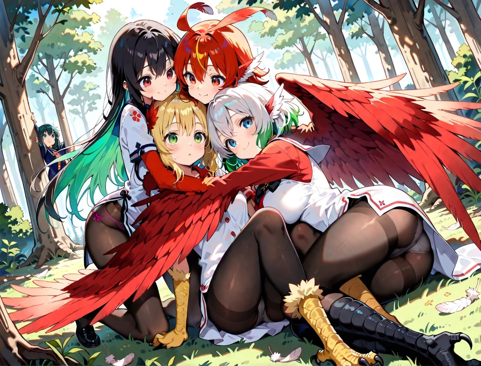 黒タイツ美少女イラスト集8モン娘編