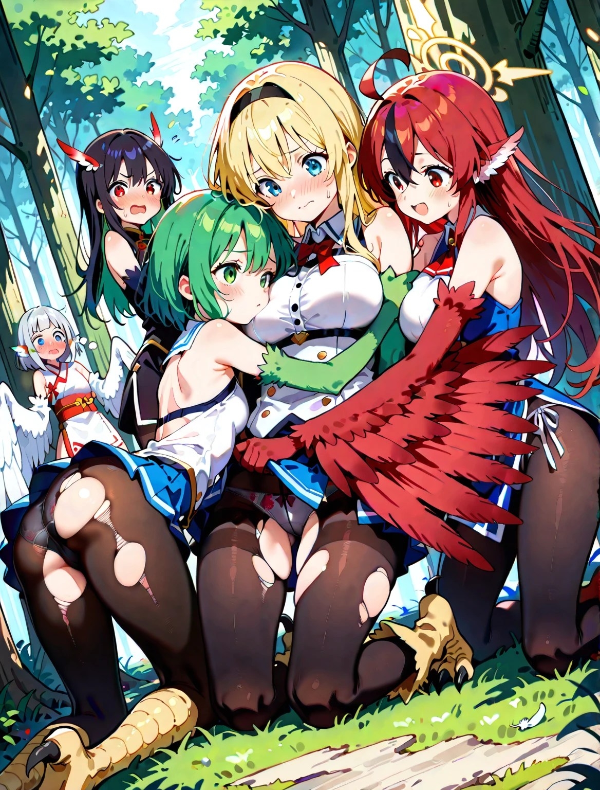 黒タイツ美少女イラスト集8モン娘編