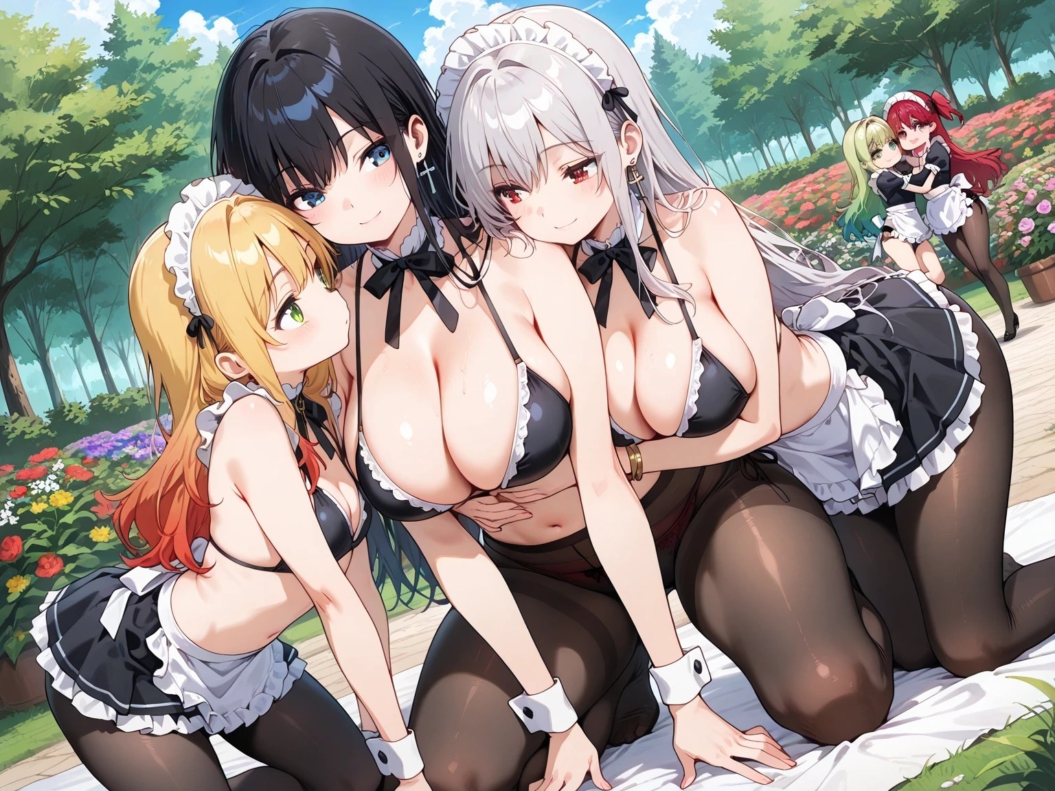 黒タイツ美少女イラスト集9メイド編 – Preview 4