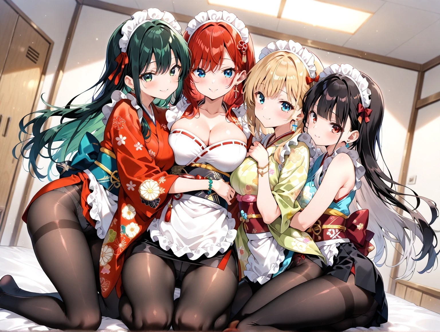 黒タイツ美少女イラスト集9メイド編 – Preview 8