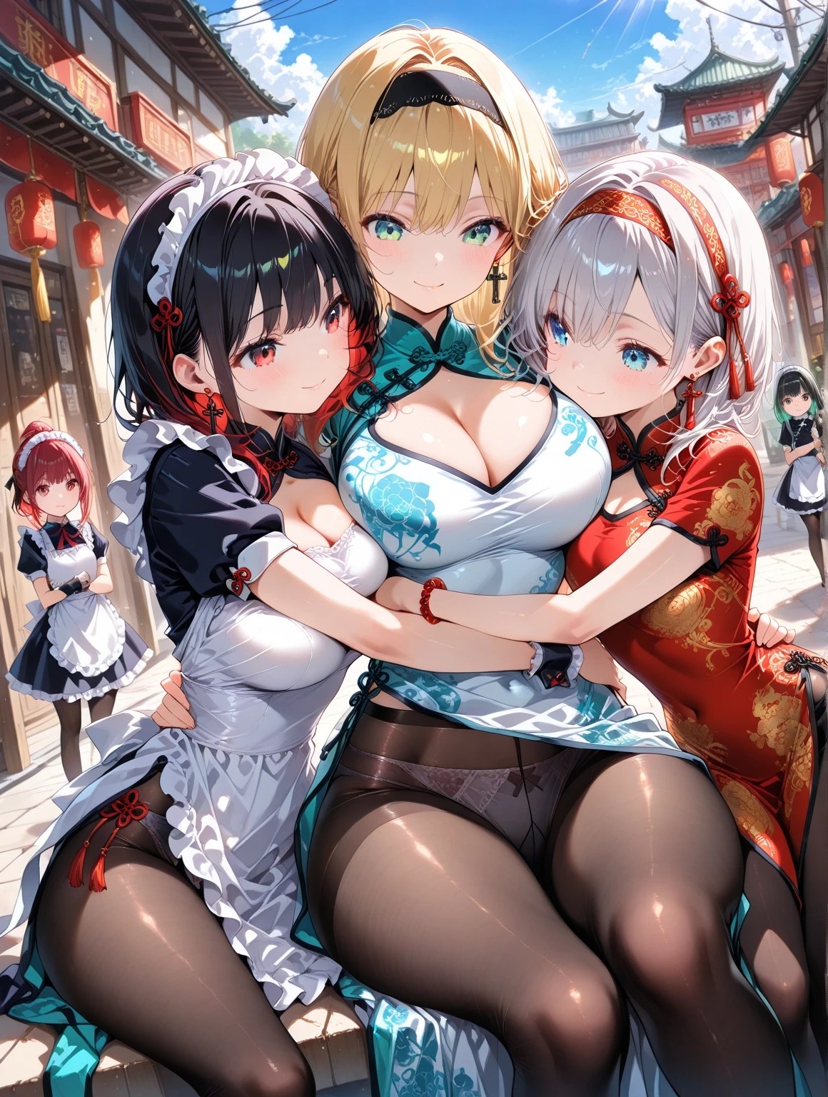 黒タイツ美少女イラスト集9メイド編 – Preview 10