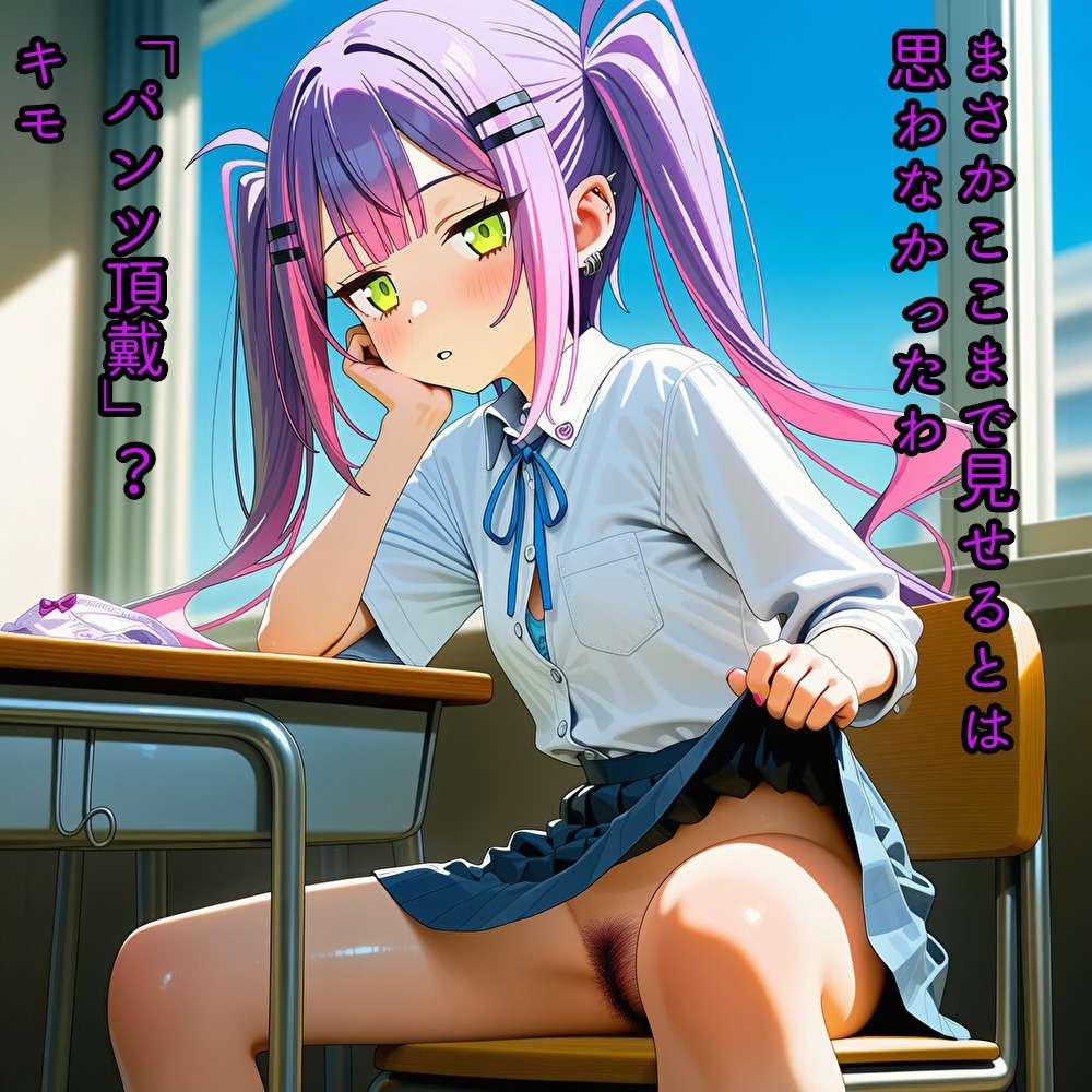 隣の席の子が俺にだけおっぱいとか見せてくれる