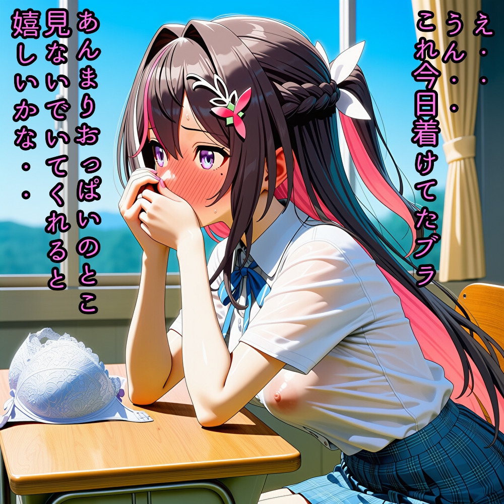 隣の席の子が俺にだけおっぱいとか見せてくれる