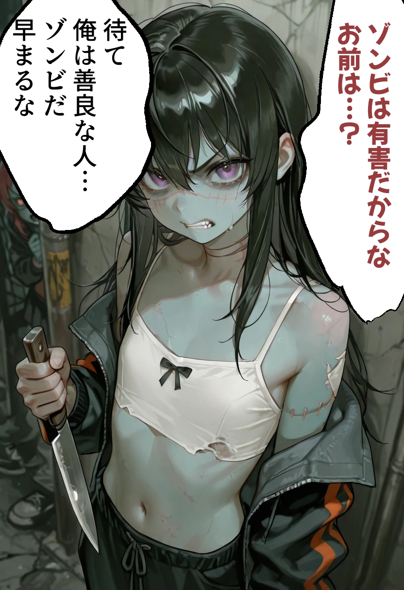 ゾンビ女なら人権ないからヤリたい放題だよね? ゾンビを狩る者(縦)