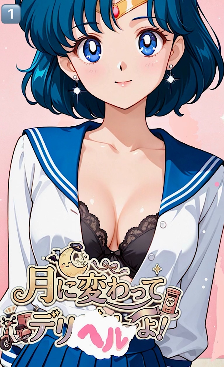 500ページ【月に変わってデリヘル よ！】セーラームー◯水◯亜美 火◯レイ！屈辱！訳ありデリヘルで弱みを握られお爺さん達100人以上と中出しセックス！コミック1巻
