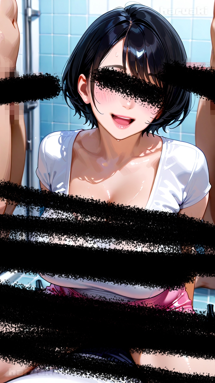 【AIアニメ巨乳美女写真集】Vol.13団地妻花宮さんがシャワー室でおっぱいする記録集 – Preview 3